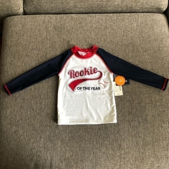 Gymboree Rashguard Boys Swim Top Sizes 2T Opening Day Rashguard Top - Picture 5 of 5